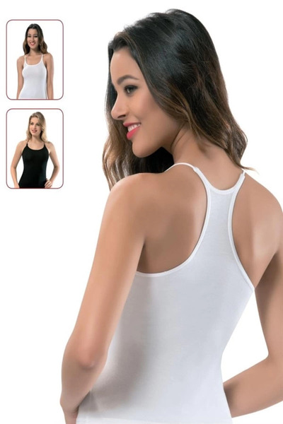 ALFA AKSESUAR 03 Şahinler Sportsman Thin Rope Strap Undershirt B808 White L