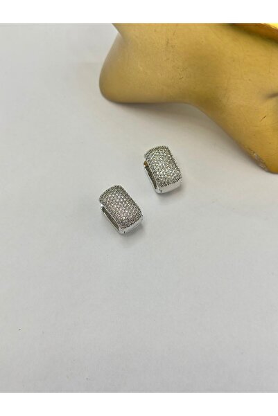 BYYEŞO Full Zircon Square Cut Premium Hoop Earrings