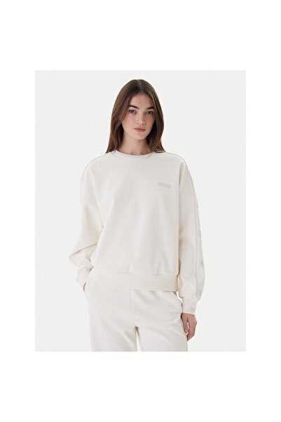 Guess Bluză unisex V6RQ96KCX22 Albă