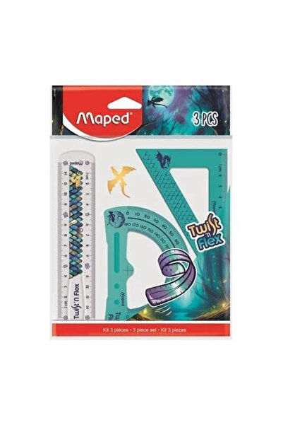 Maped Set geometric flexibil Twistn Flex Dragon multicolor 3 piese