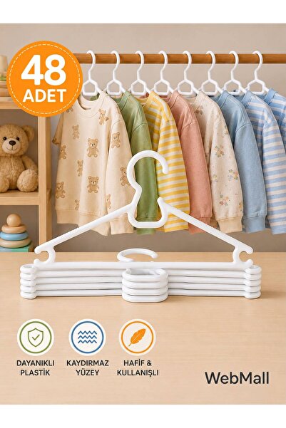 48Pcs Kids Hanger Baby Clothes Hanger Lily Hanger