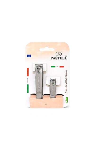 pasteel Professional Nail Cuticle Nipper 2 Pieces Set Made in Italy