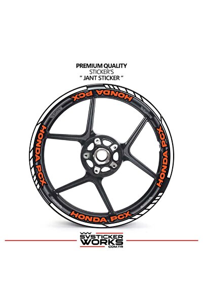 ARONA Honda pcx wheel rim strip and inner rim 16 letter sticker decal model p...