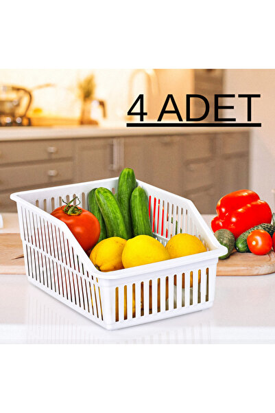 Matiate Home 4'LÜ BUZDOLABI VE MUTFAK ORGANİZERİ (GENİŞ)