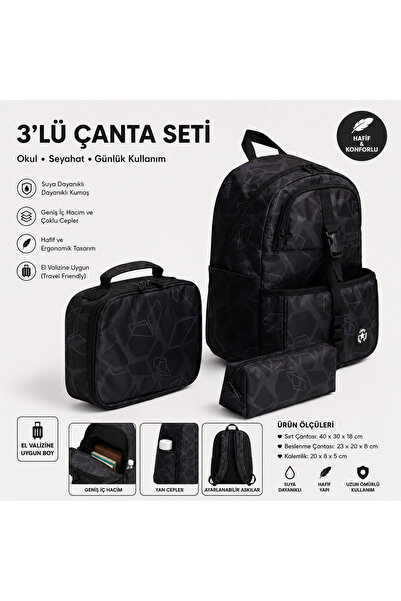 MİECZ BAGS Asimetrik Desenli Su Geçirmez Kumaşa Sahip Gizli Beslenme Çantası ...