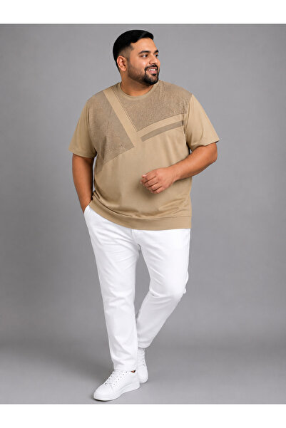 ANNEX Large Size Cotton Comfortable Fit Daily Use Crew Neck Men's T-Shirt