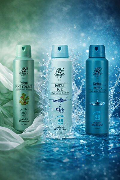 Rebul DEO PINE FORSET+ICE+AQUA 150 ML (3 LÜ SET)