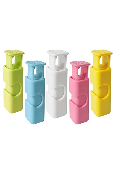 NEXTLY Set 5 carlige de etansare pungi NEXTLY, reutilizabile, multicolor, 6x1...
