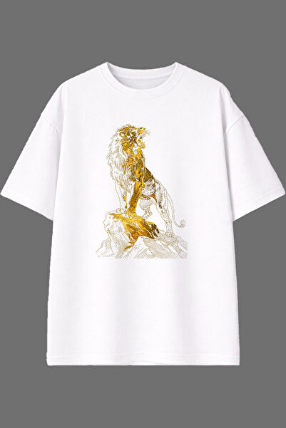 VSRN Μπλουζάκι με σχέδιο Yellow Lion, με προεκτυπωμένο σχέδιο στο μπροστινό μ...