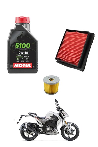 MOTOHANE Benelli 125 S Motul Bakım Seti Hava Filtresi ve Yağ Filtresi Set