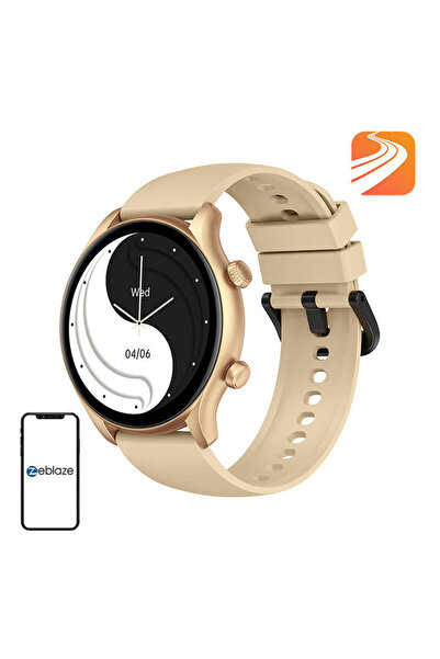 Zeblaze Smartwatch Btalk 3 Plus Pentru Android iOS Auriu Cu rezistență la apă...