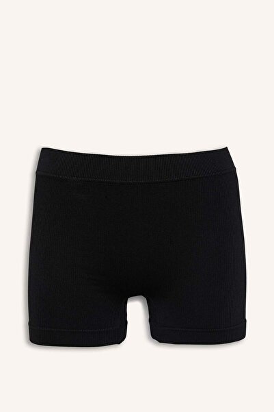 DeFacto Elastic Waist Gray Seamless Ribbed Boxer I0628Ax26Hs