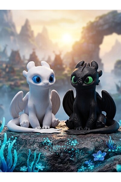 TREDO Ejderhanı Nasıl Eğitirsin Figürleri - Dişsiz (Toothless) ve Işık Öfkesi...