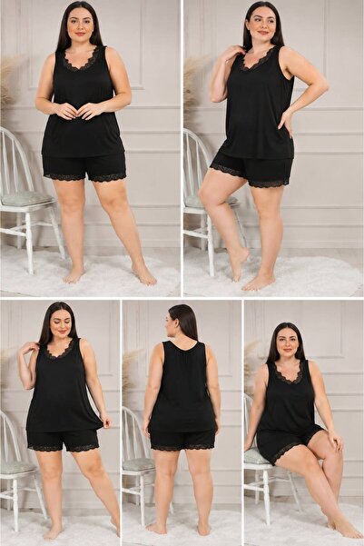 Melis Designer Plus Size Pajama Set with Shorts