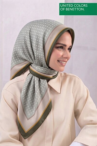 United Colors of Benetton SIENA DESENLİ EŞARP -1001-90*90