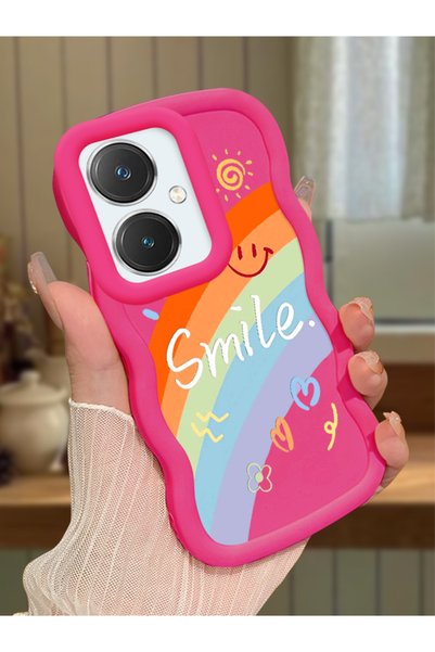 Hontinga Vivo Y27 Compatible Case Camera Protector Red Silicone Couple Phone ...
