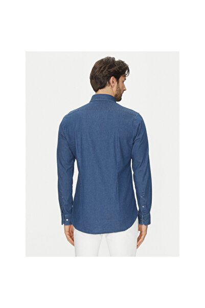 Michael Kors Cămașă de blugi pentru bărbați MD0MD91441 Bleumarin
