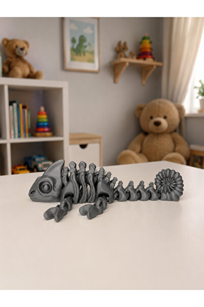 GECE 3D HAREKETLİ VE EKLEMLİ BUKALEMUN İSKELET OYUNCAK