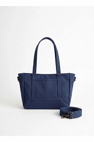 MYFAZEL Women's Shoulder Bag - S Di̇na Tote Mumlu Canvas 7238