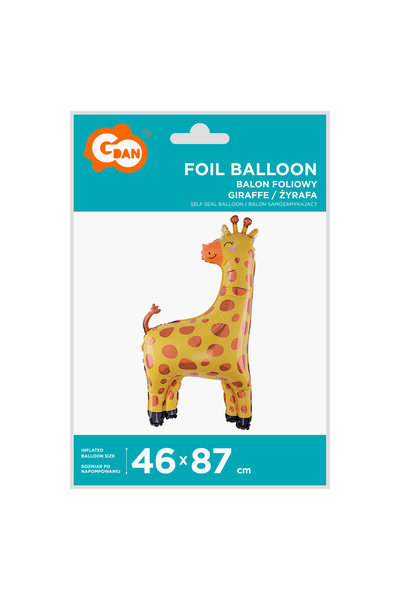 Godan Balon din folie în formă de girafă 46x87 cm BF-HZYN
