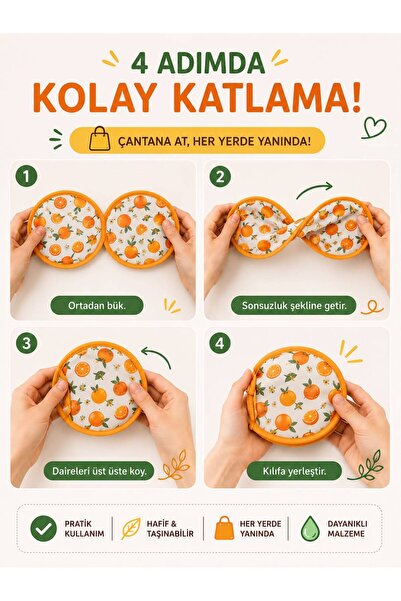 HB LİFE Katlanabilir Kore Yelpazesi Taşıma Kılıflı Mini El Yelpazesi