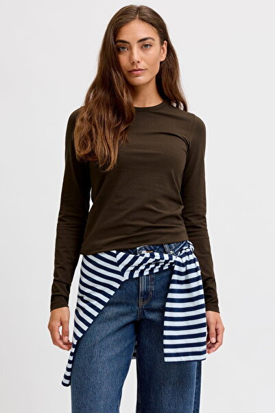 Jack & Jones Γυναικείο μακρυμάνικο μπλουζάκι με λαιμόκοψη ποδηλάτου - Celine