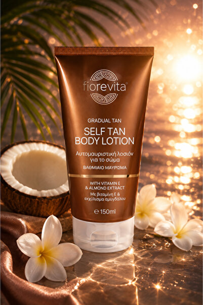 Fiorevita Self Tan Body Lotion 150 ml – Self Tan Body Lotion with Vitamin E a...