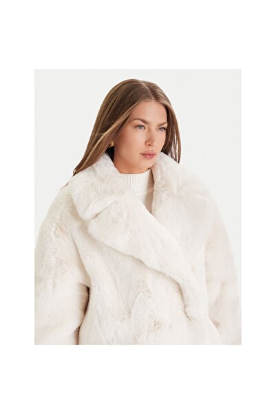 Guess Blană de damă W5BL95WJ110 Crem