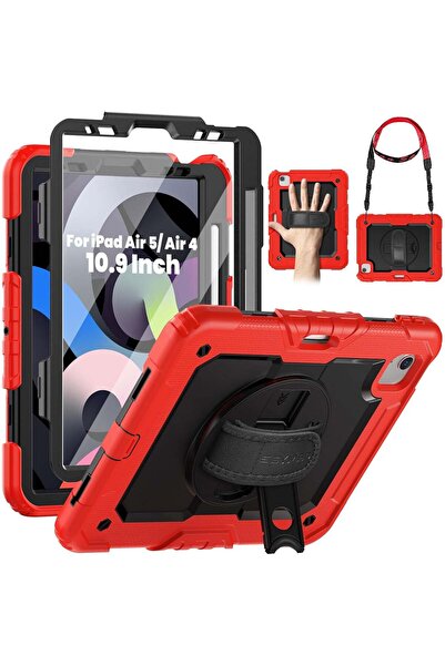 SIGLOO Husă clamshell cu folie și suport rotativ 360° Apple iPad Air 11 10.9 ...