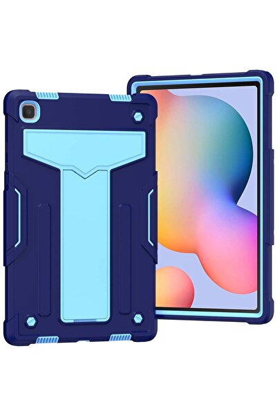 SIGLOO Husă Shockproof Armor pentru Kindle Fire HD8 Plus 2020 cu Stand Albastru