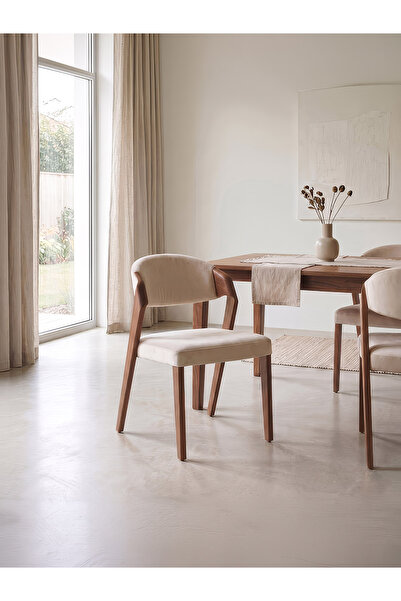 Gazzini Furniture Palazzo Curva Kayın Ahşap Sandalye