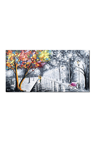 artnova Tablou pereche indragostiti pictat manual living, dormitor, Impreuna ...