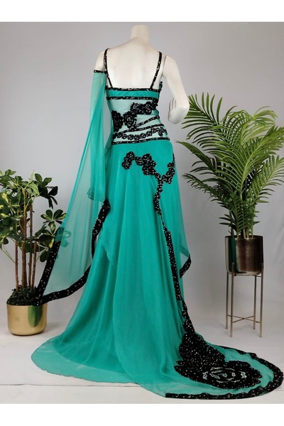 ASIAN Marina Dress Elegant Evening Dress Luxurious Soft Chiffon Fabric