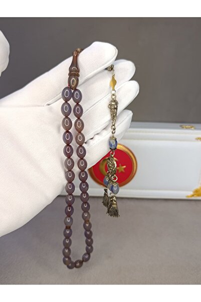 HALİL KOÇAK Katali̇n Tesbi̇h Hareli̇ Blue Color Masterpiece Handcrafted