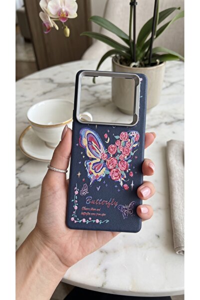 Hatreds İnfinix Note 40 Pro Deri Dokulu Desenli Kamera Korumalı Darbe Emici S...
