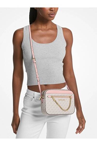 Michael Kors Jet Set Kadın Logolu Çapraz Omuz Çantası 35S1GTTC9B