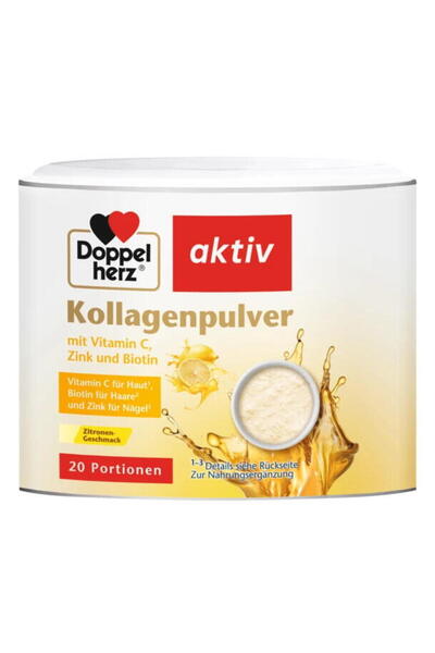 doppel herz Kollagen Pudra cu Vitamina C, Zinc si Biotina cu Aroma de Lamaie ...
