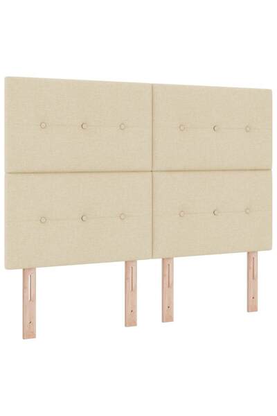 vidaxl Cap de pat cu înălțime ajustabilă Crem 144 cm țesătură