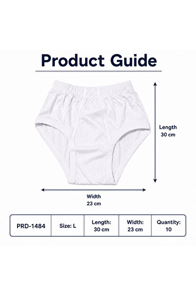 Generic Men's Comfortable Elastic Waist Briefs - Size L