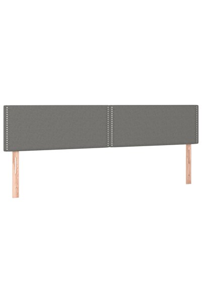 vidaxl Tăblii de pat, gri închis, 180x5x78/88 cm, textil