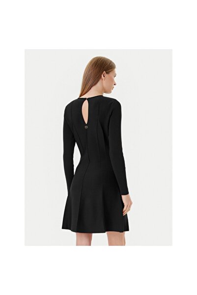 TWINSET Γυναικείο Πλεκτό Φόρεμα 252TP3640 Μαύρο