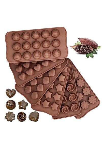 Arabest Baking & Cake Molds,6 Pack Silicone Chocolate Moulds,Non-Stick Candy ...