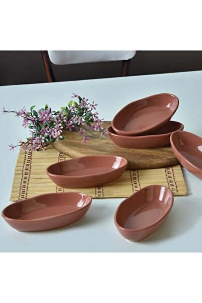 Yıldızan Msa Shop Red Brown Sea Snack Bowl 14 cm 6 Pieces 607 931845