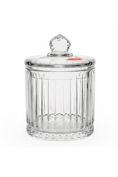 AKDC M.E.W Crystal Glass Candy Pot with Lid - 10.5 × 14.5 cm