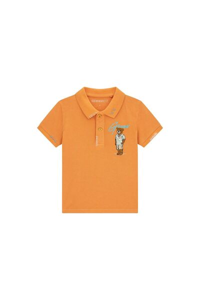 Guess Polo băieți N6GP01K9WF4 Portocaliu