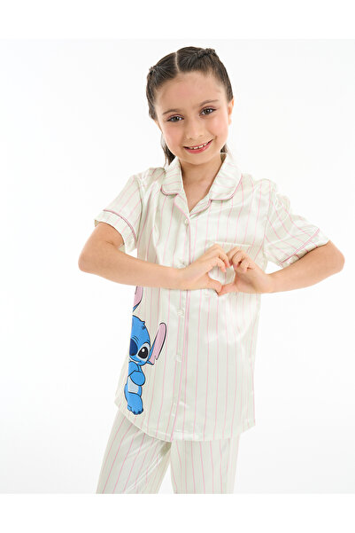Nayomi Dream NAY LD LIC FRUITY STRIPE STITCH CLASSIC SS PJ SET-LDPJFSCSST11:L...