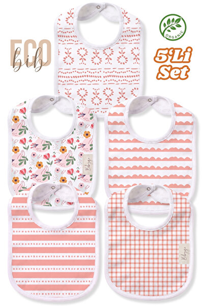 SeaPup 5-Piece Economical Set with Snap Fasteners, 100% Organic Cotton Girls ...