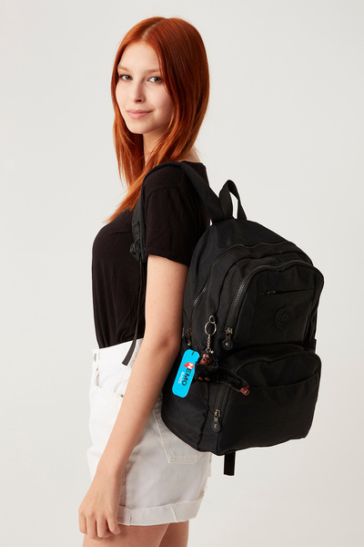 NEMO BAGS حقيبة ظهر سوداء للجنسين من كلينكر حقيبة مدرسية للسفر مقاومة للماء م...