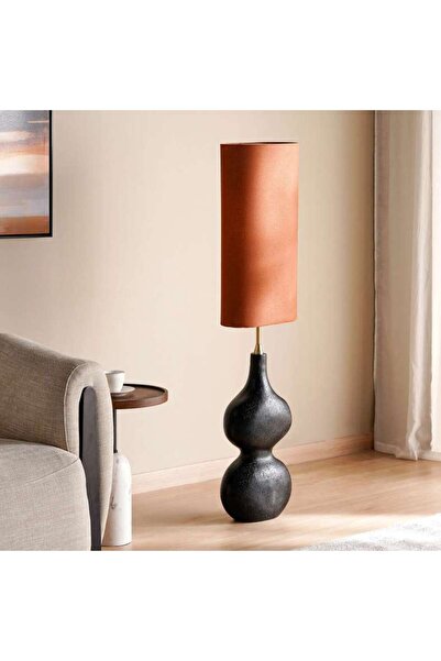 PAN HOME Berthel E27 Polyresin Floor Lamp 32x18x138cm - Black