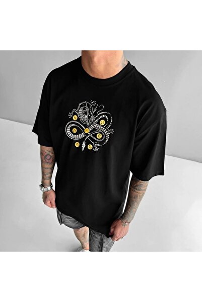 classy moda Unisex Colorful Oversize Printed T-Shirt Streetwear Comfortable F...